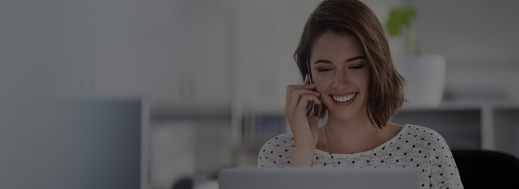 Woman on mobile phone