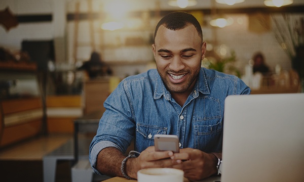 male on personal electronic devices