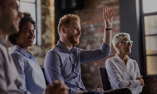 Man Raising Hand Image